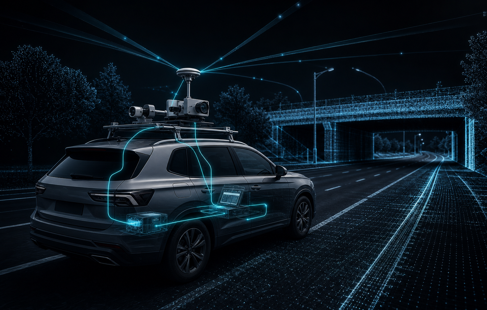 Conceptual operational context for Surveying & Mobile Mapping GNSS Integration.