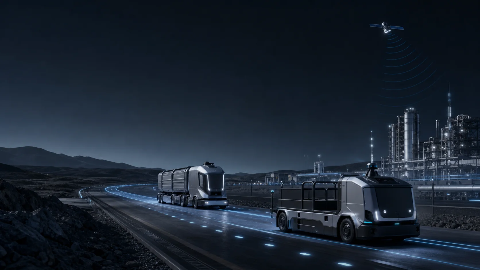 Conceptual application illustration of a civilian vehicle platform, GNSS antenna and navigation integration context.